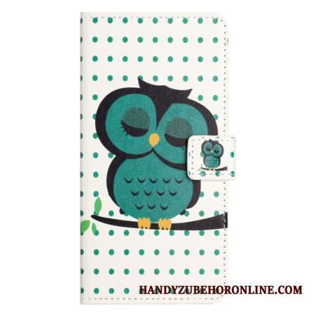 Nahkakotelo Xiaomi Redmi Note 14 Pro Plus 5g Nukkuva Pöllö