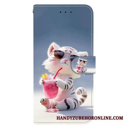 Nahkakotelo Xiaomi Redmi Note 15 5g Viileä Kissa