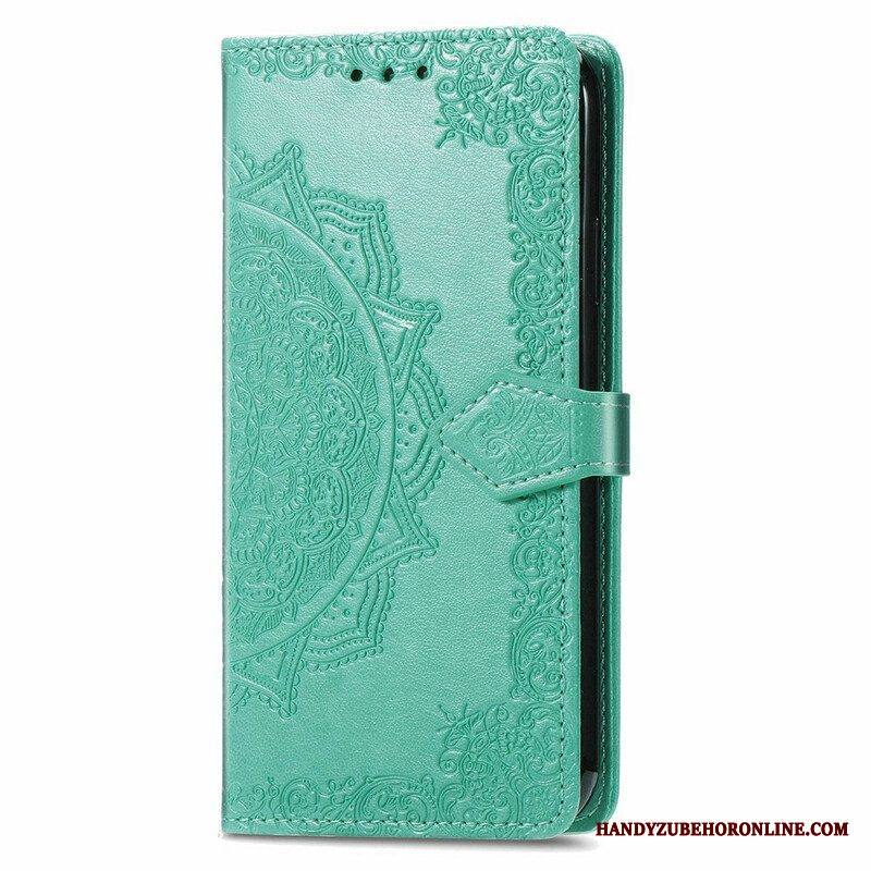Nahkakotelo iPhone 13 Mini Mandala Keskiaika