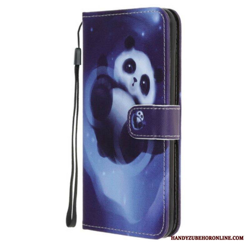 Nahkakotelo iPhone 13 Mini Panda Space
