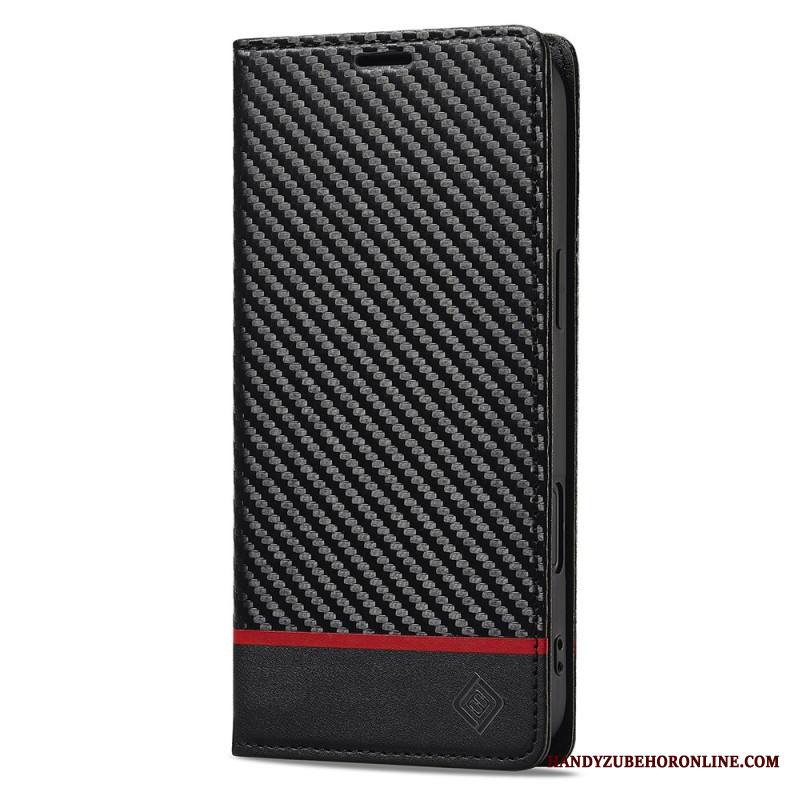 Nahkakotelo iPhone 17 Hiilikuitu Lc.imeeke