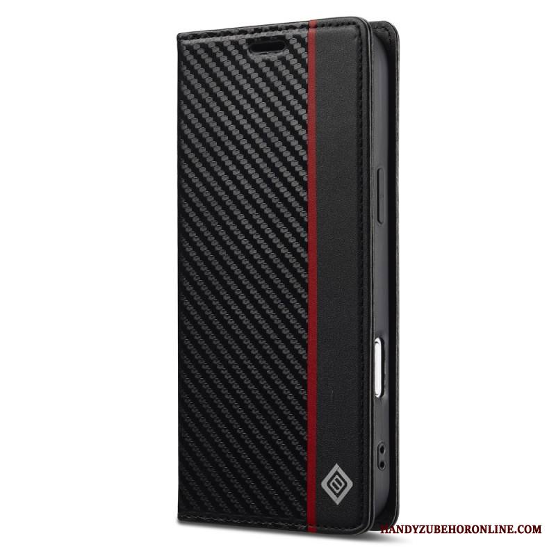 Nahkakotelo iPhone 17 Pro Lc.imeeke Hiilikuitu