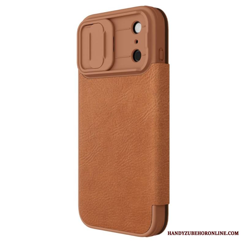 Nahkakotelo iPhone 17 Pro Max Puhelinkuoret Qin Pro -sarja Nillkin