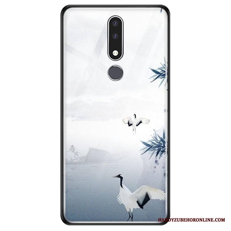 Nokia 3.1 Plus Kiinalainen Tyyli Tuuli Sininen Kuori Puhelimen Kuoret Lasi Suojaus