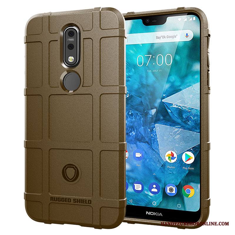Nokia 3.1 Plus Kuori Tuki Suojaus Magneettinen Kolme Puolustusta Puhelimen Kuoret Karkaisu Auto