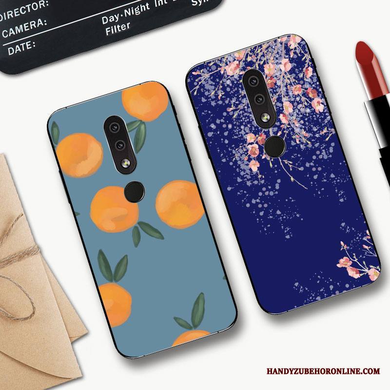Nokia 4.2 Kuori Murtumaton Yksinkertainen Luova All Inclusive Pehmeä Neste Sininen Sarjakuva