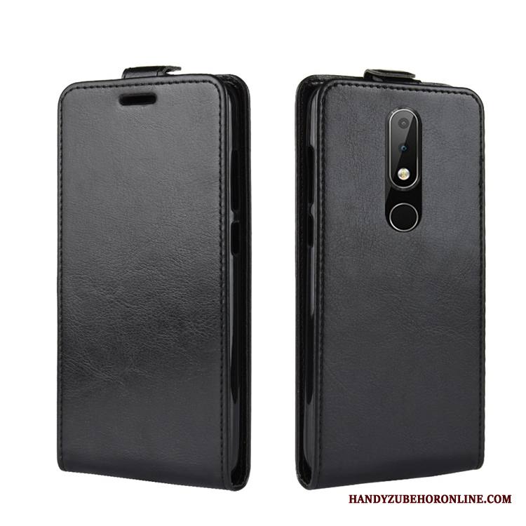 Nokia 5.1 Plus Kuori Kortti Musta Kuoret Nahkakotelo Puhelimen Kuoret
