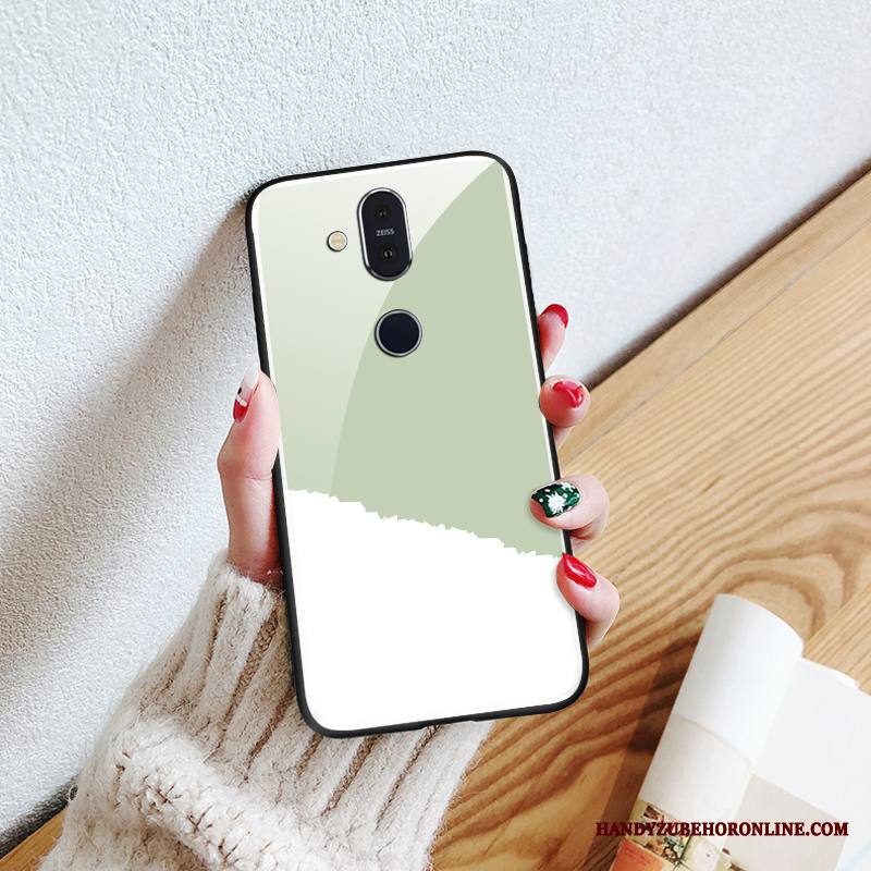 Nokia 8.1 Kuori Murtumaton Kotelo Lasi Puhelimen Yksinkertainen Suojaus