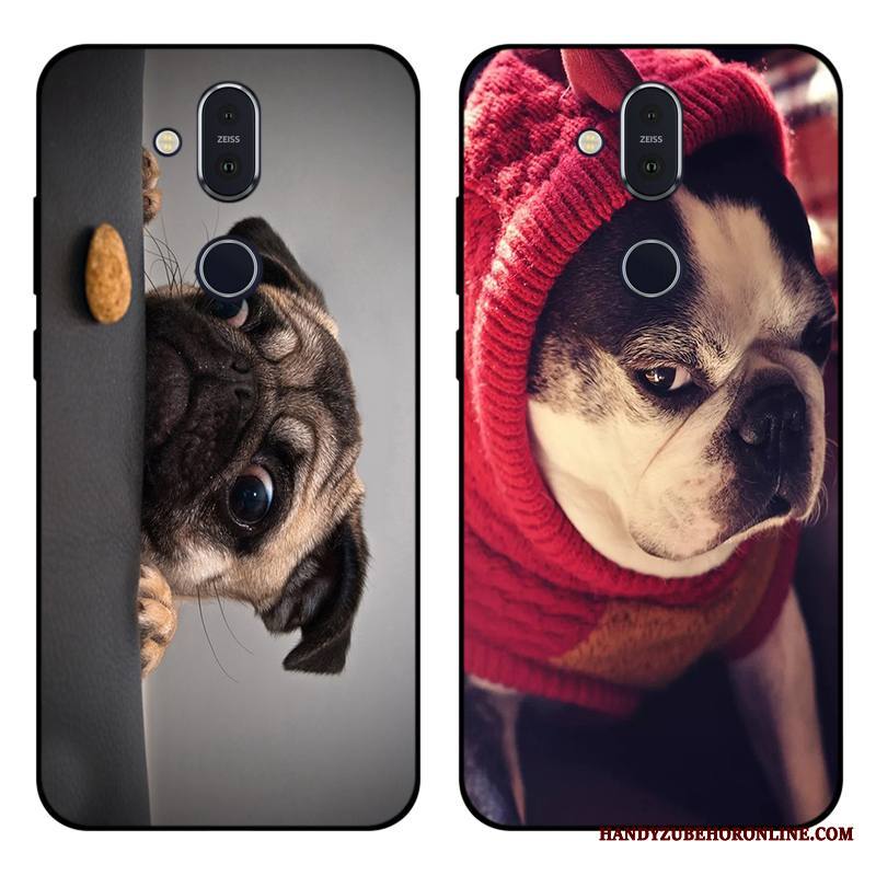 Nokia 8.1 Pehmeä Neste Silikoni All Inclusive Kuori Puhelimen Kuoret Harmaa Muokata