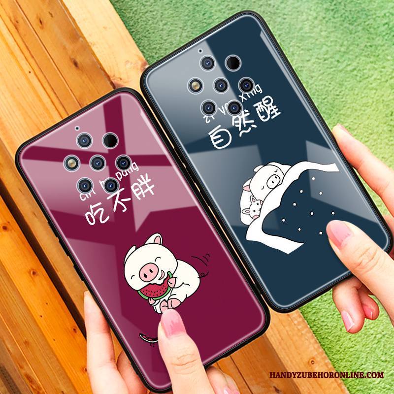 Nokia 9 Pureview Kuori Silikoni Persoonallisuus Kotelo Punainen Uusi Murtumaton Pehmeä Neste