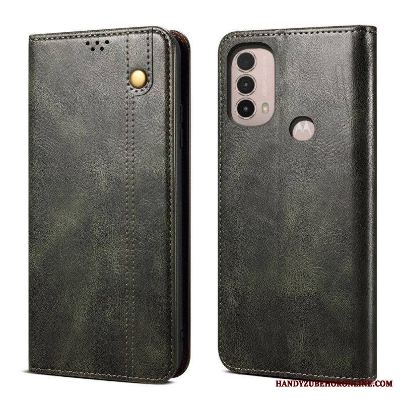 Puhelinkuoret Moto E40 / E30 / E20 Kotelot Flip Vahattua Tekonahkaa