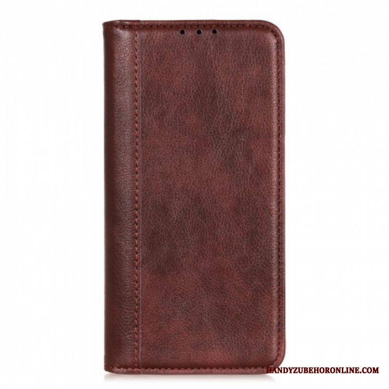 Puhelinkuoret Moto G50 Kotelot Flip Litchi Split Leather -versio