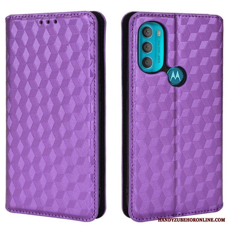 Puhelinkuoret Moto G71 5G Kotelot Flip Timanttinahkaefekti