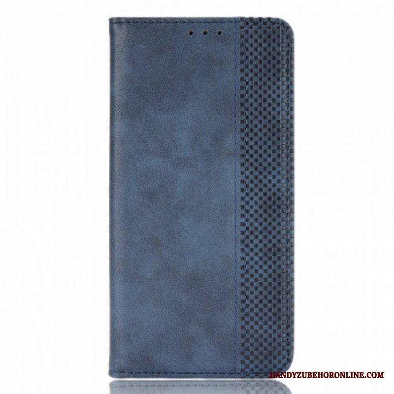 Puhelinkuoret Motorola Edge 20 Pro Kotelot Flip Tyylitelty Vintage-nahkaefekti