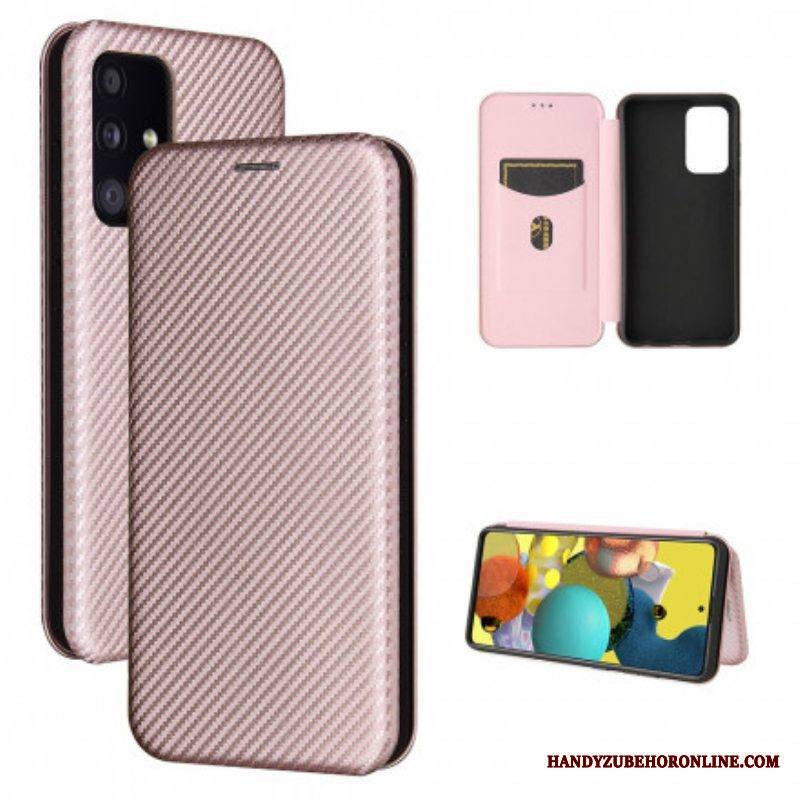 Puhelinkuoret Samsung Galaxy A52 4G / A52 5G / A52s 5G Kotelot Flip Hiilikuitu