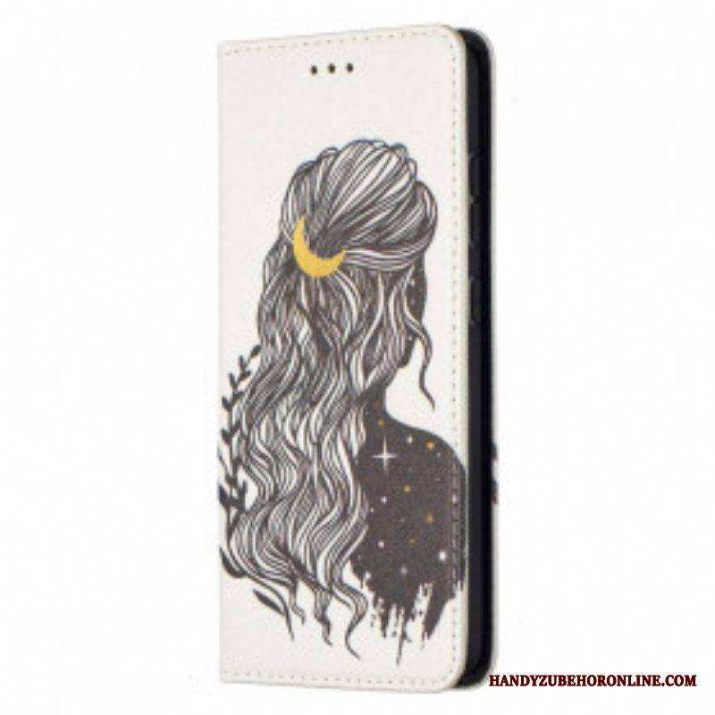 Puhelinkuoret Samsung Galaxy A52 4G / A52 5G / A52s 5G Kotelot Flip Kauniit Hiukset