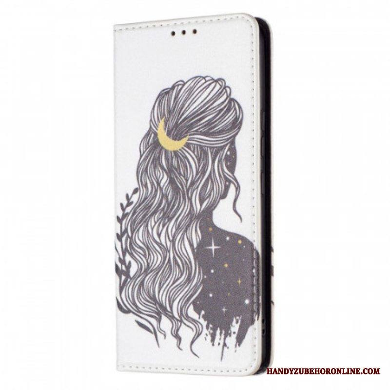 Puhelinkuoret Samsung Galaxy A53 5G Kotelot Flip Kauniit Hiukset