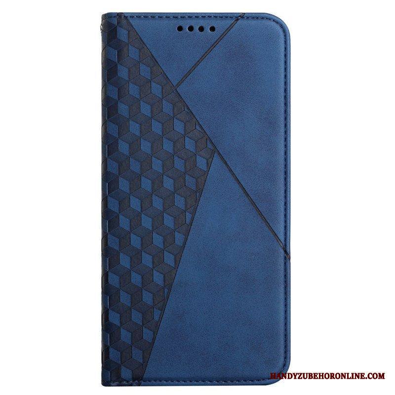 Puhelinkuoret Samsung Galaxy M12 / A12 Kotelot Flip Geo-nahkaefekti