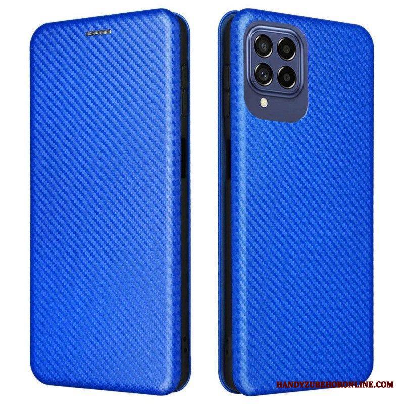 Puhelinkuoret Samsung Galaxy M53 5G Kotelot Flip Hiilikuitu