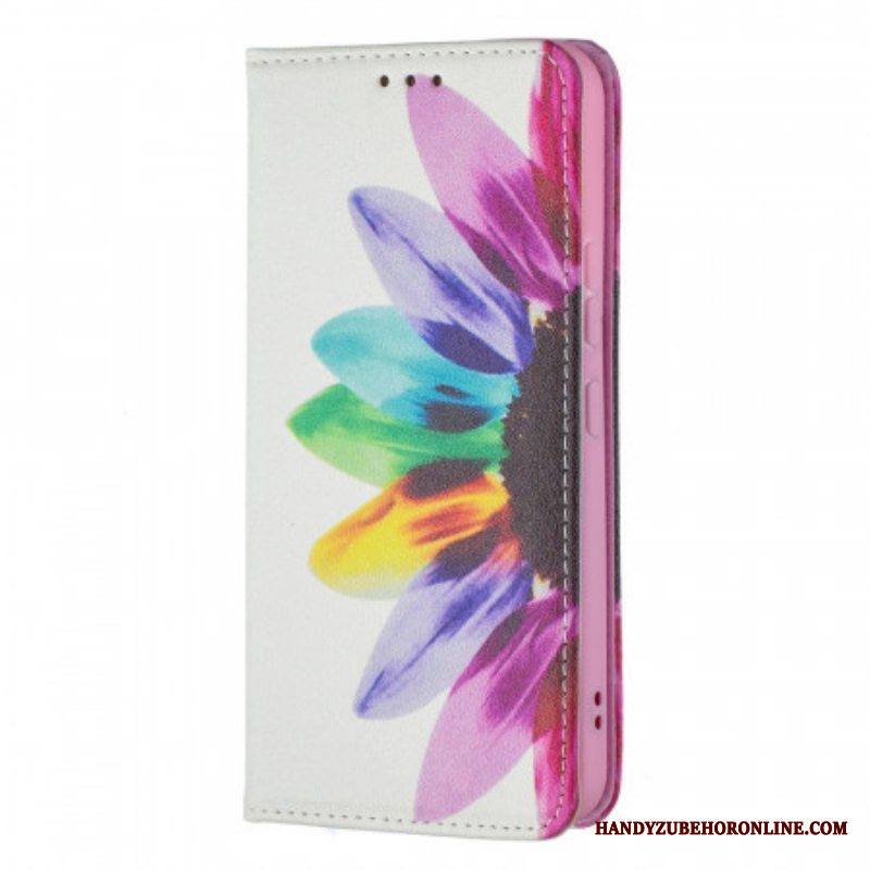Puhelinkuoret Samsung Galaxy S22 5G Kotelot Flip Akvarelli Kukka