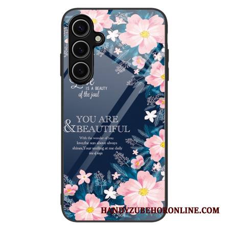 Puhelinkuoret Samsung Galaxy S25 5g Vaaleanpunaiset Kukat Karkaistu Lasi