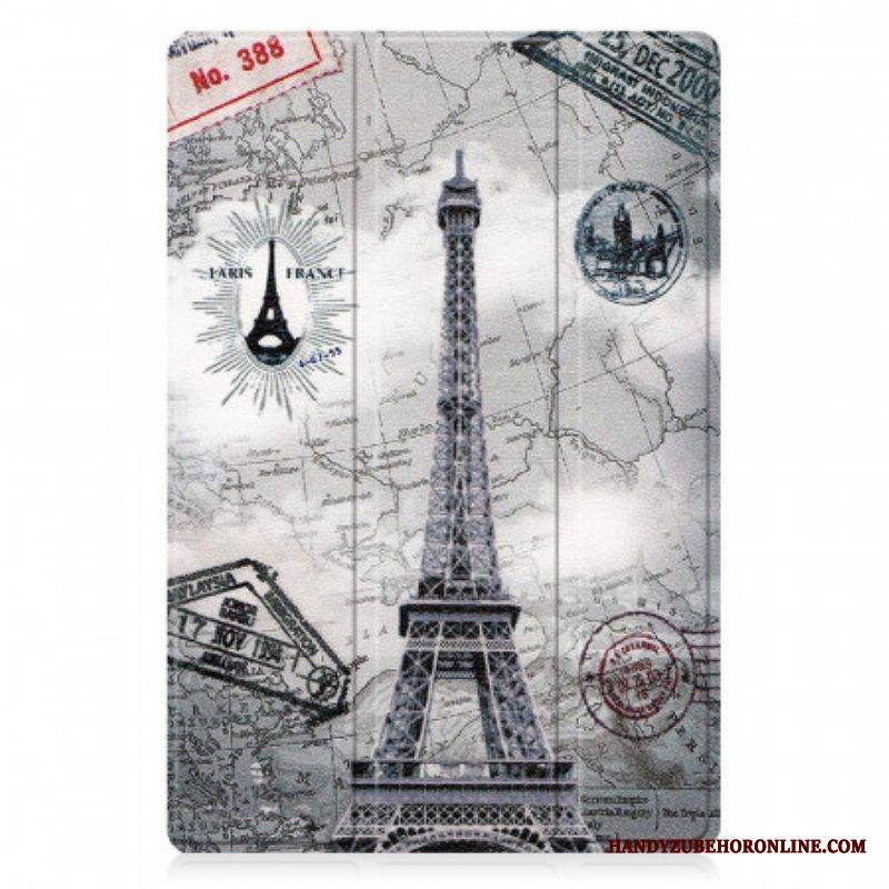 Puhelinkuoret Samsung Galaxy Tab A8 (2021) Vahvistettu Retro Eiffel-torni