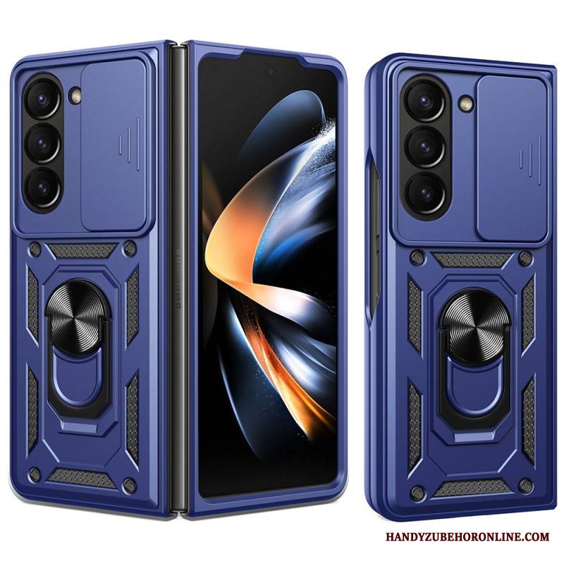 Puhelinkuoret Samsung Galaxy Z Fold 7 Sormuspidike Ja Liukuva Kameransuoja