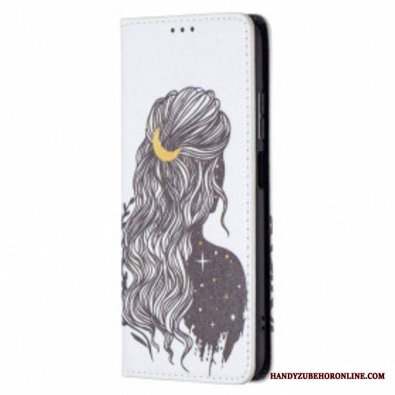 Puhelinkuoret Xiaomi Redmi Note 10 / 10S Kotelot Flip Kauniit Hiukset