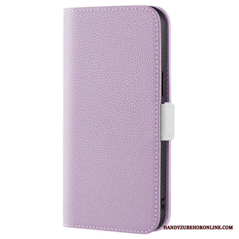Puhelinkuoret iPhone 14 Kotelot Flip Litsi Tekonahkaa