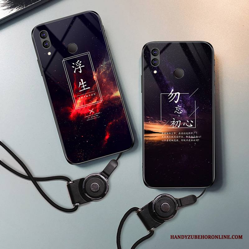 Redmi 7 Kuori Musta Pieni Punainen Puhelimen Kuoret Ripustettavat Koristeet Lasi Luova