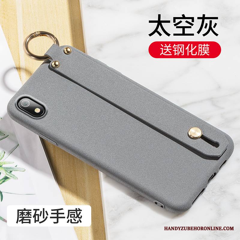 Redmi 7a Kuori Kotelo Harmaa Pesty Suede Silikoni Pehmeä Neste Punainen Puhelimen Kuoret