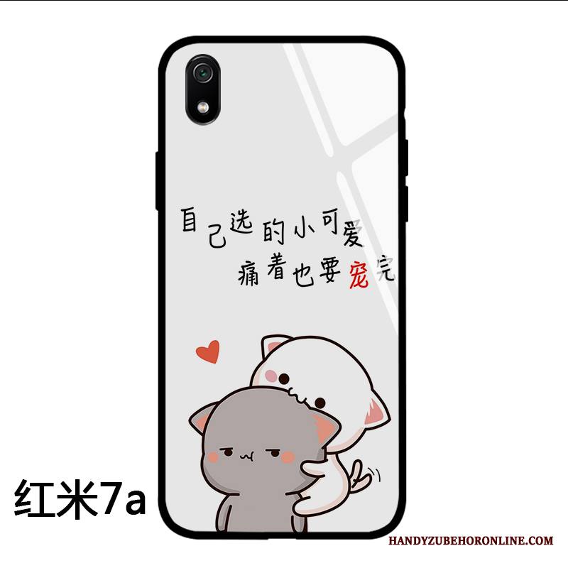 Redmi 7a Kuori Tide-brändi Rakastunut Net Red Valkoinen All Inclusive Persoonallisuus Pieni