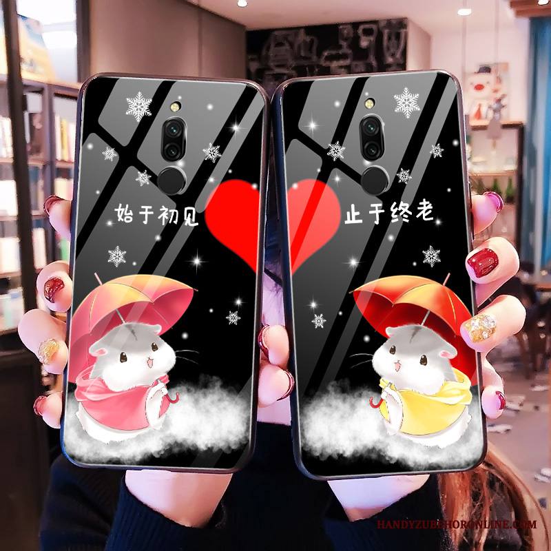 Redmi 8 Kuori Rakastunut Musta Sarjakuva Trendi Kova Murtumaton Puhelimen Kuoret