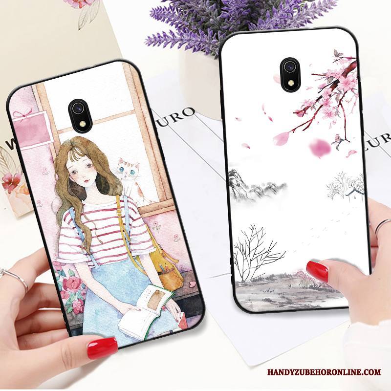 Redmi 8a Kuori Puhelimen Kuoret Kotelo Suojaus Punainen Valkoinen Silikoni