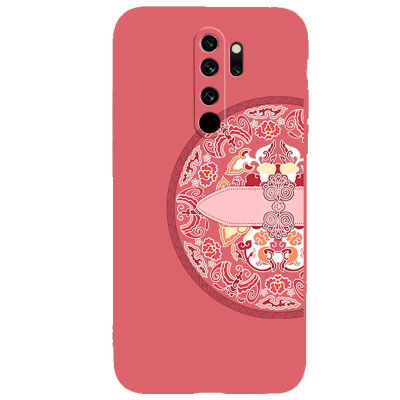 Redmi 9 Kuori Kiinalainen Tyyli Suojaus Puhelimen Kuoret Kotelo Kohokuviointi Persoonallisuus Pehmeä Neste