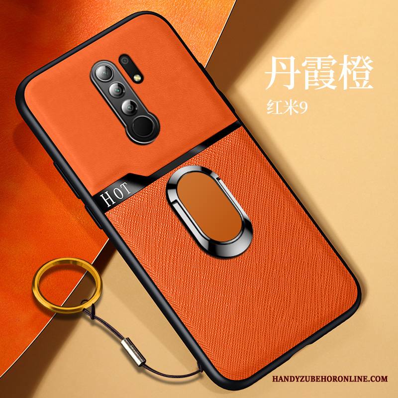 Redmi 9 Punainen Silikoni Kuori All Inclusive Kukkakuvio Murtumaton Rengas
