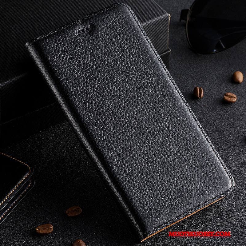 Redmi Note 4x Kuori Suojaus Aito Nahka Litsi Punainen Kotelo Puhelimen Murtumaton