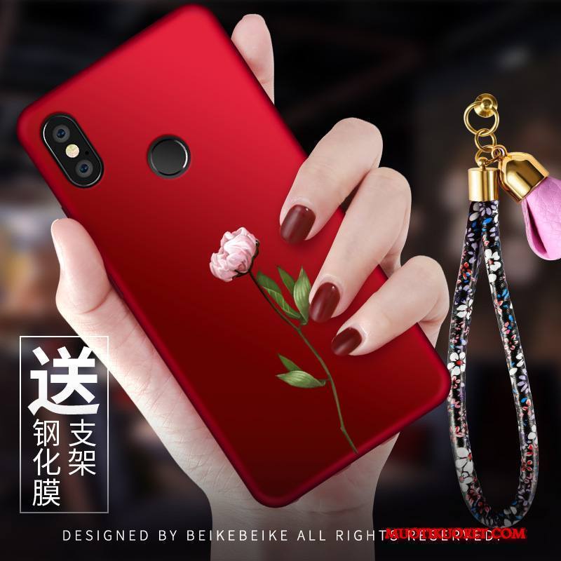 Redmi Note 5 Pro Kuori Silikoni Pesty Suede Puhelimen Kuoret Punainen Trendi Pieni Kotelo