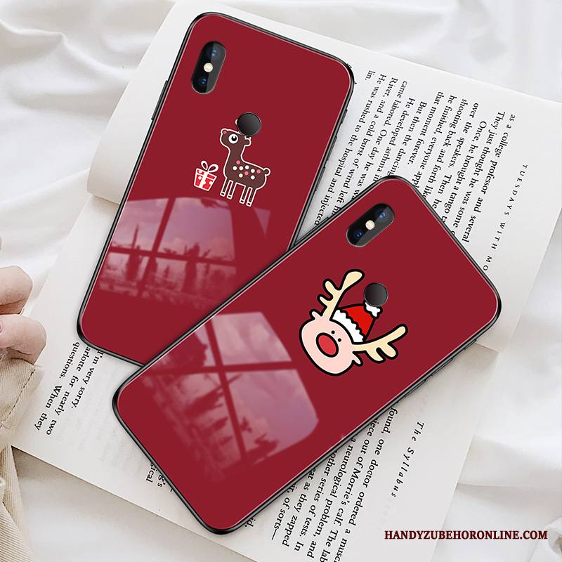 Redmi Note 6 Pro Kuori Suojaus Lasi Punainen Puhelimen Kuoret Kotelo Trendi