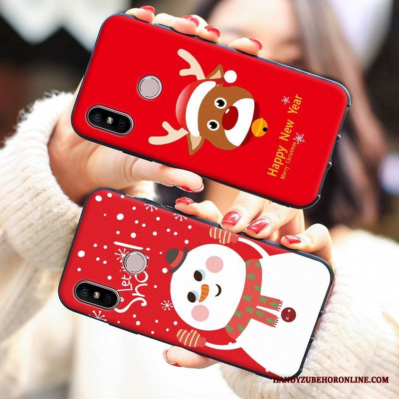 Redmi Note 6 Pro Kuori Suojaus Puhelimen Kuoret Punainen Pehmeä Neste Kotelo