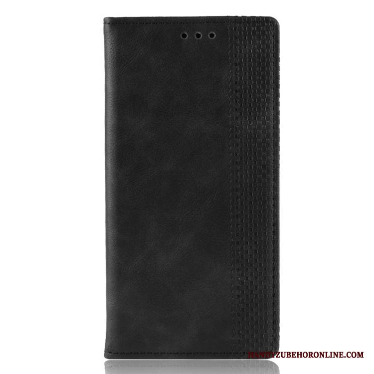 Redmi Note 8 Pro Kuori Puhelimen Kuoret Musta Kortti Pieni Punainen Nahka Magneettinen