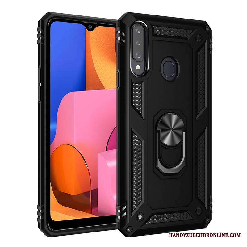 Samsung Galaxy A20s Kuori Tähti Tide-brändi Magneettinen Kova Puhelimen Kuoret Rengas Auto
