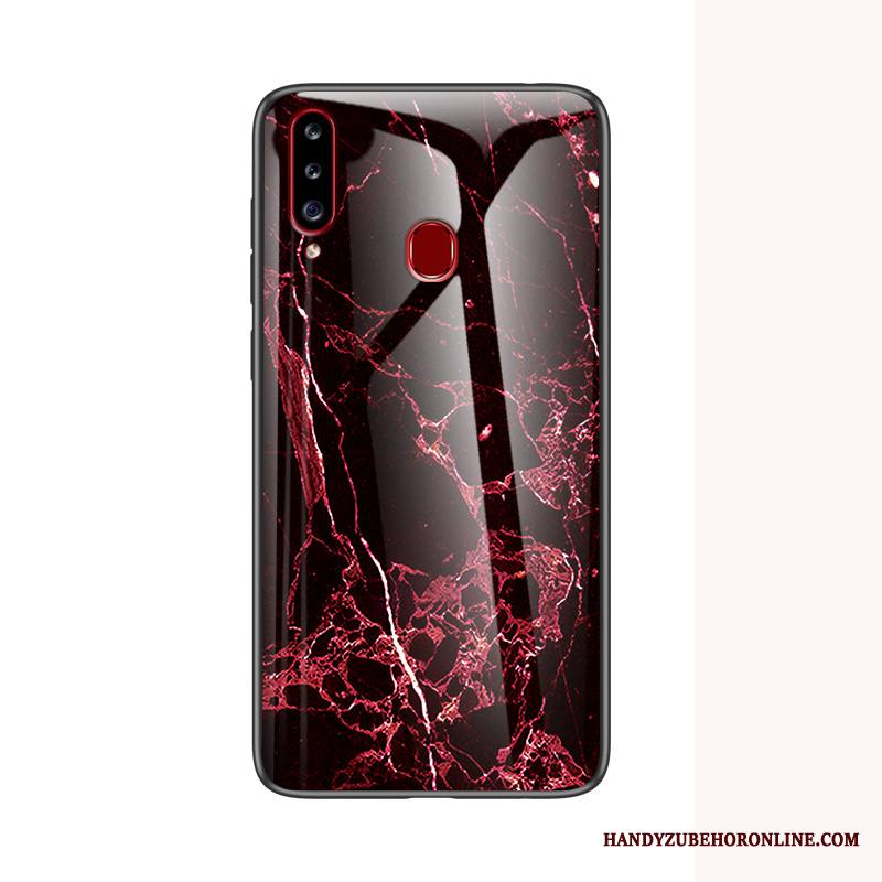 Samsung Galaxy A20s Suojaus Kuori Puhelimen Kuoret Tide-brändi All Inclusive Punainen Pehmeä Neste