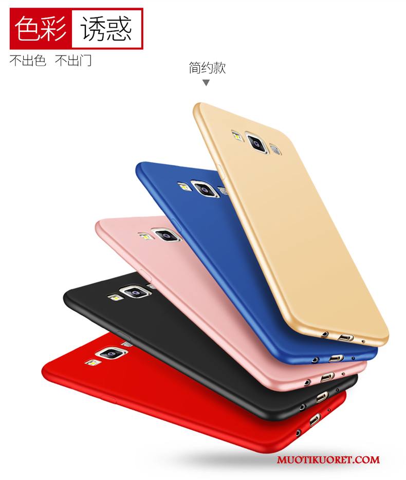 Samsung Galaxy A3 2015 Kevyt Puhelimen Pesty Suede Pehmeä Neste Kuori All Inclusive Kotelo