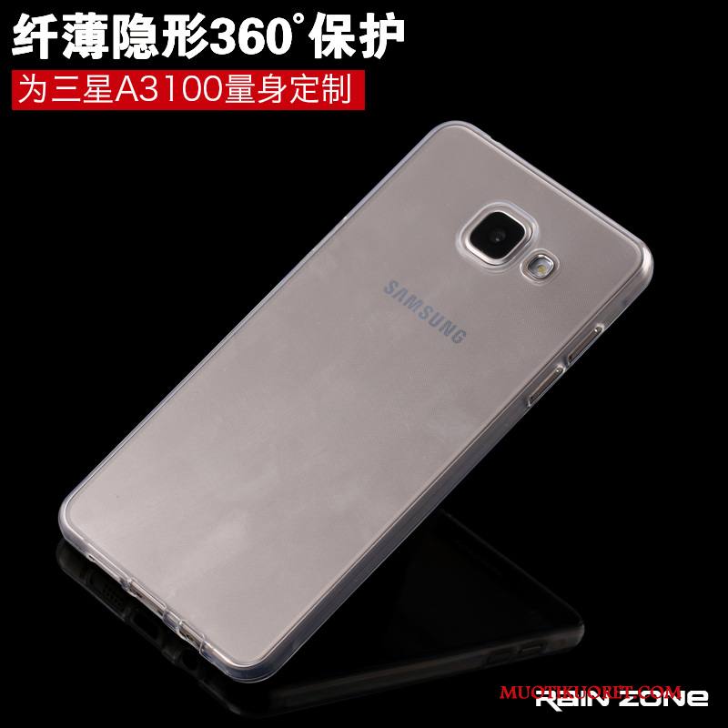 Samsung Galaxy A3 2016 Kuori Pehmeä Neste Läpinäkyvä Suojaus Uusi Murtumaton Silikoni