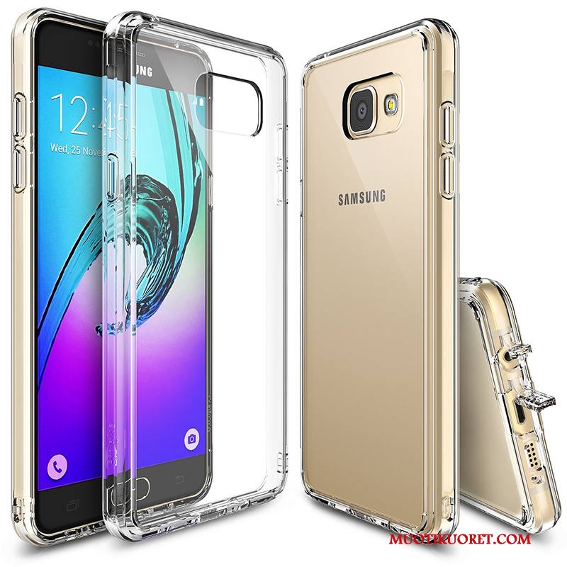 Samsung Galaxy A3 2017 Kuori Murtumaton Puhelimen Kuoret Valkoinen Suojaus Kotelo Silikoni Tähti