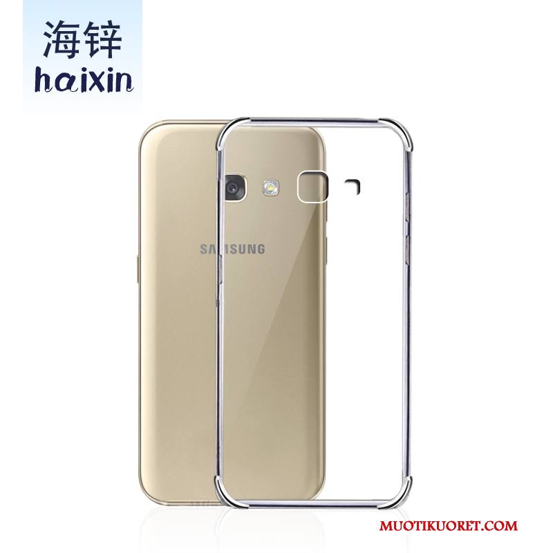 Samsung Galaxy A3 2017 Kuori Valkoinen Tähti Kotelo Puhelimen Kuoret All Inclusive Silikoni Murtumaton