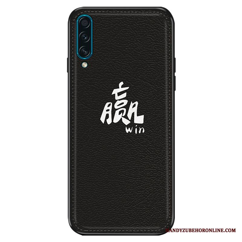 Samsung Galaxy A30s Puhelimen Kuoret Nahka Tide-brändi Yksinkertainen Silikoni Kohokuviointi Kuori