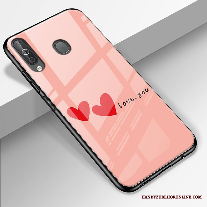 Samsung Galaxy A40s Kuori Murtumaton Kotelo Lasi Silikoni Yksinkertainen Jauhe Tähti
