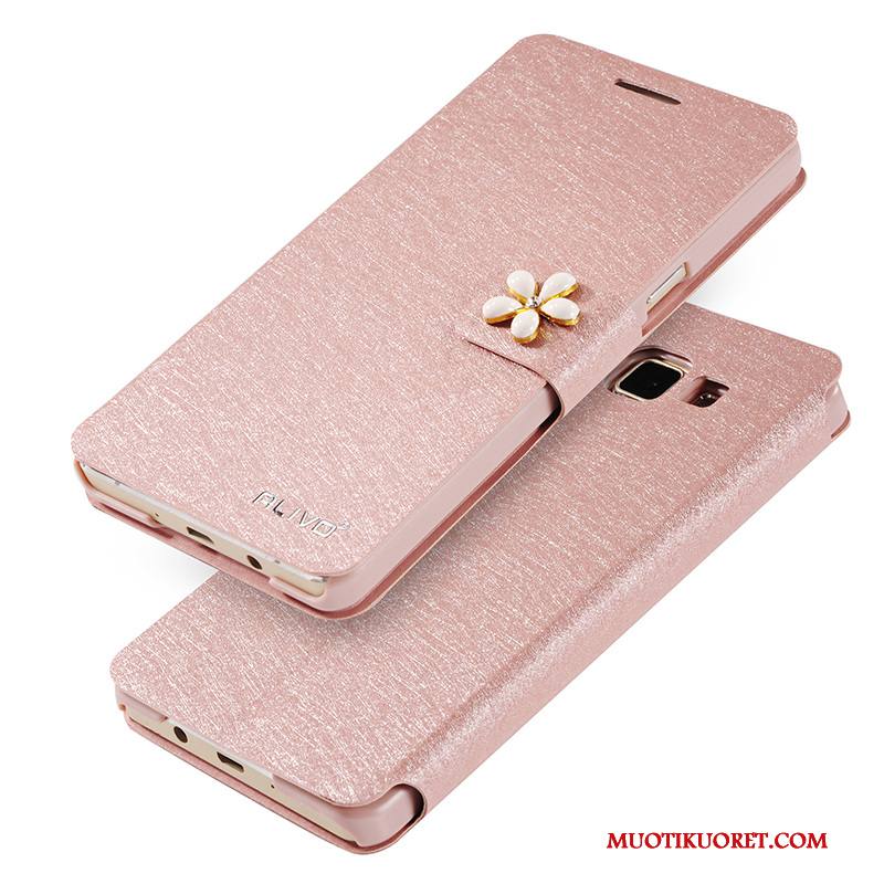 Samsung Galaxy A5 2015 Kuori Simpukka Puhelimen Suojaus Kotelo Tähti Pinkki Puhelimen Kuoret